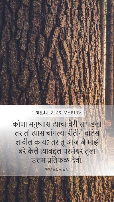 1 शमुवेल 24:19 MARIRV Bible Verse Image