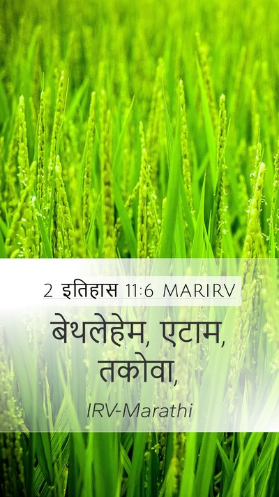 2 इतिहास 11:6 MARIRV Bible Verse Image