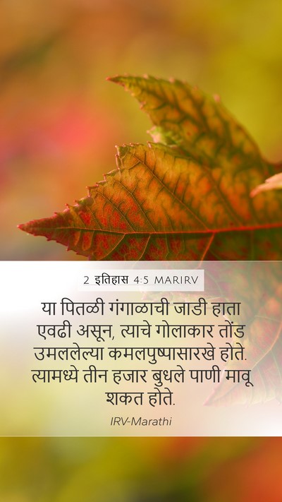2 इतिहास 4:5 MARIRV Bible Verse Image