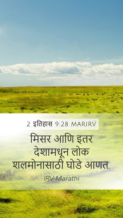2 इतिहास 9:28 MARIRV Bible Verse Image