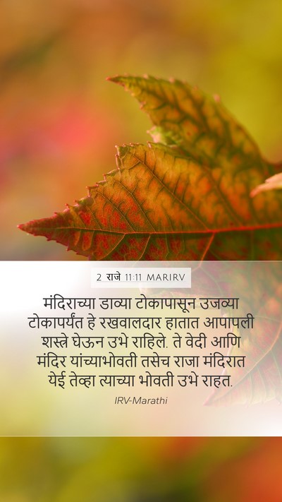 2 राजे 11:11 MARIRV Bible Verse Image