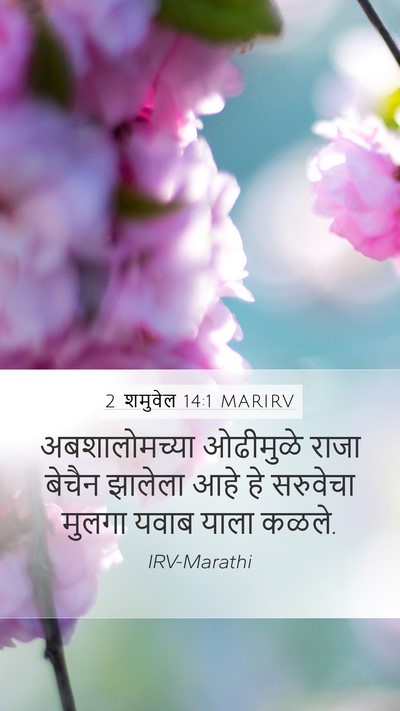 2 शमुवेल 14:1 MARIRV Mobile Phone Wallpaper - अबशालोमच्या - Mobile Bible Verse Wallpaper