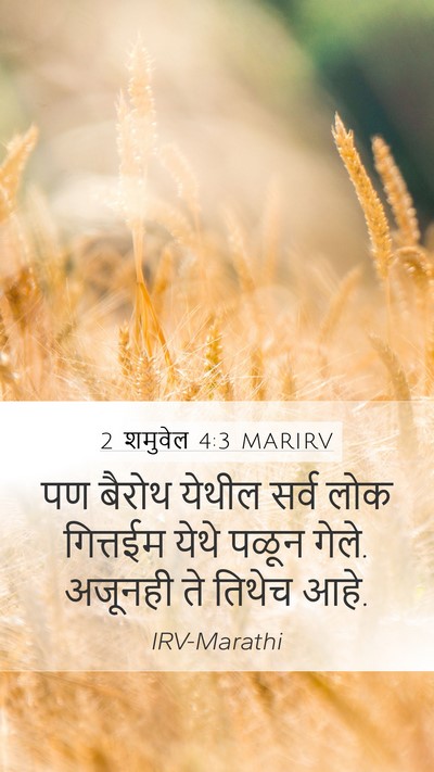 2 शमुवेल 4:3 MARIRV Bible Verse Image