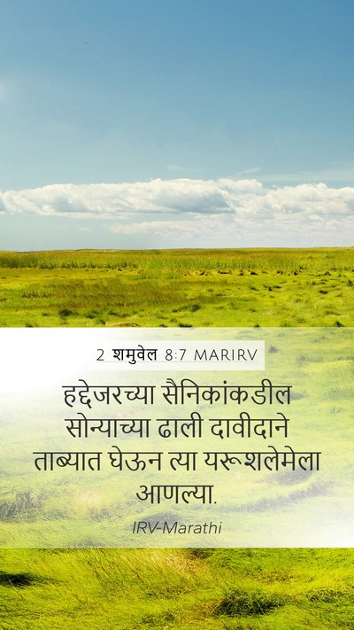 2 शमुवेल 8:7 MARIRV Mobile Phone Wallpaper - हद्देजरच्या - Mobile Bible Verse Wallpaper