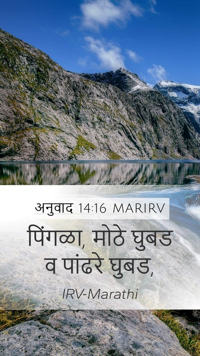 अनुवाद 14:16 MARIRV Mobile Phone Wallpaper - पिंगळा, मोठे घुबड व - Mobile Bible Verse Wallpaper