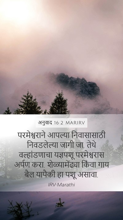 अनुवाद 16:2 MARIRV Bible Verse Image