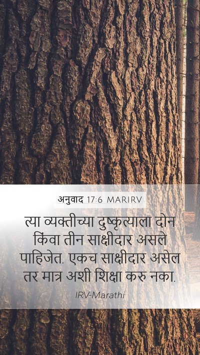 अनुवाद 17:6 MARIRV Bible Verse Image
