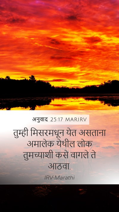 अनुवाद 25:17 MARIRV Bible Verse Image