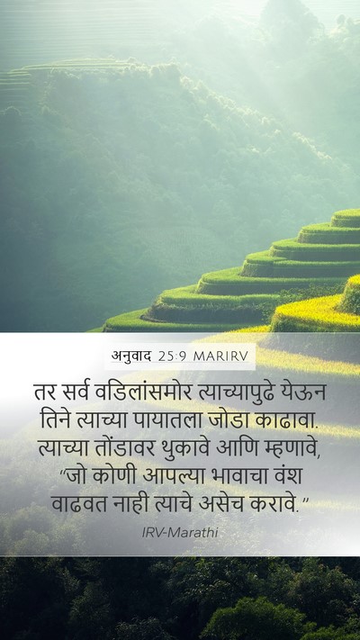 अनुवाद 25:9 MARIRV Bible Verse Image