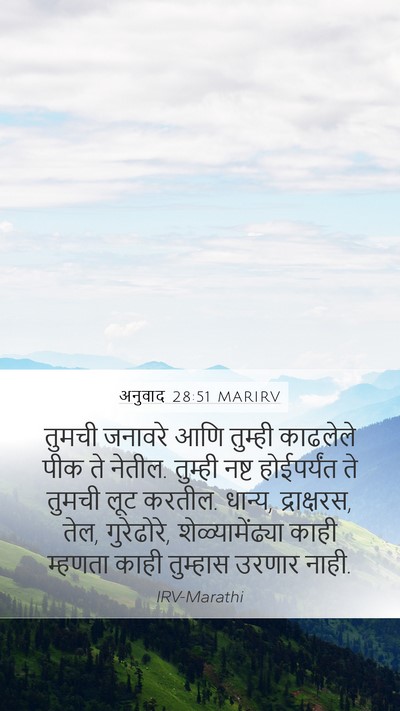 अनुवाद 28:51 MARIRV Bible Verse Image