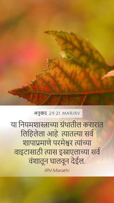अनुवाद 29:21 MARIRV Bible Verse Image