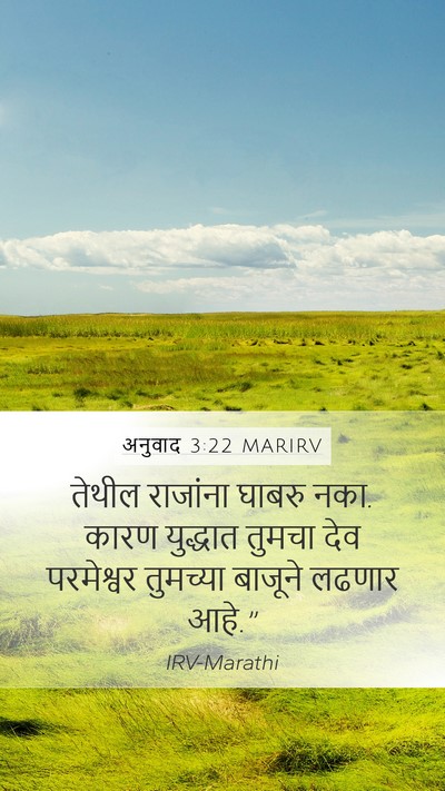 अनुवाद 3:22 MARIRV Bible Verse Image