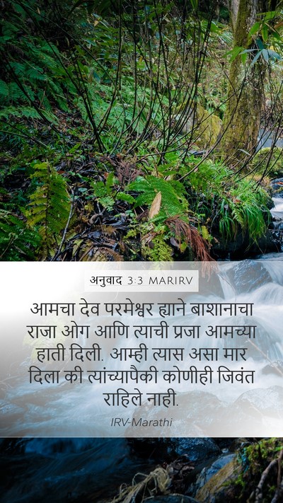 अनुवाद 3:3 MARIRV Bible Verse Image