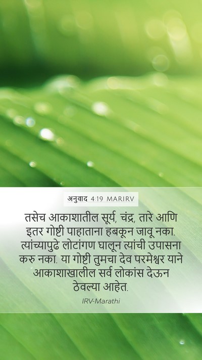 अनुवाद 4:19 MARIRV Bible Verse Image
