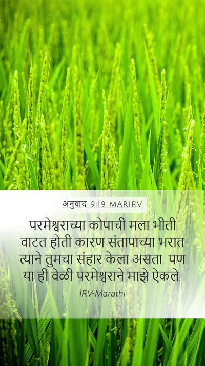 अनुवाद 9:19 MARIRV Bible Verse Image