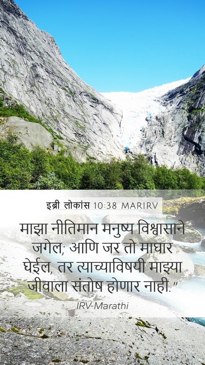 इब्री लोकांस 10:38 MARIRV Bible Verse Image