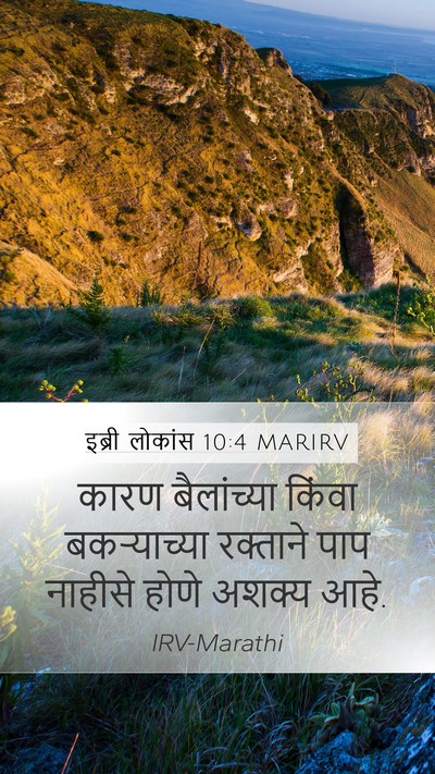 इब्री लोकांस 10:4 MARIRV Bible Verse Image