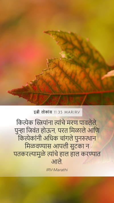 इब्री लोकांस 11:35 MARIRV Bible Verse Image