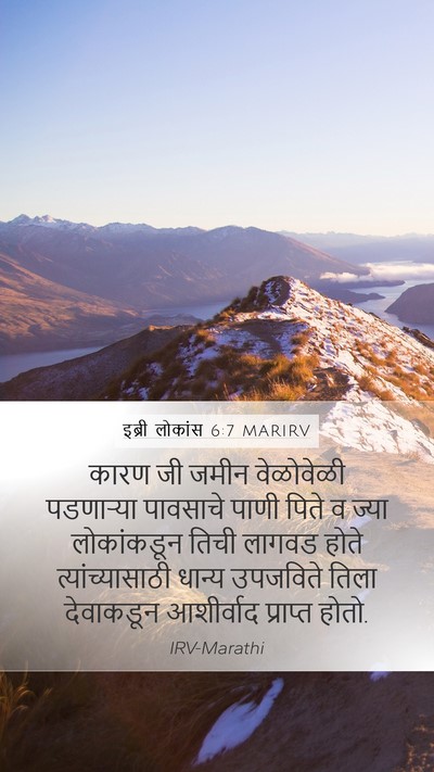 इब्री लोकांस 6:7 MARIRV Bible Verse Image