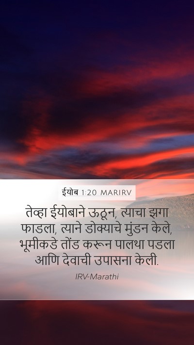 ईयोब 1:20 MARIRV Bible Verse Image