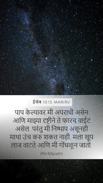 ईयोब 10:15 MARIRV Bible Verse Image