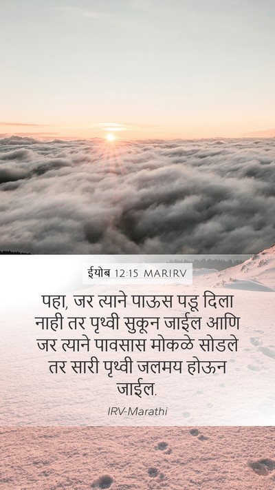 ईयोब 12:15 MARIRV Bible Verse Image