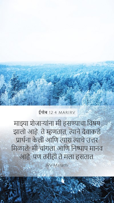 ईयोब 12:4 MARIRV Bible Verse Image