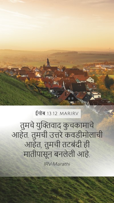 ईयोब 13:12 MARIRV Bible Verse Image