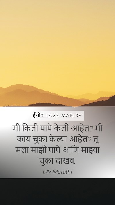 ईयोब 13:23 MARIRV Bible Verse Image
