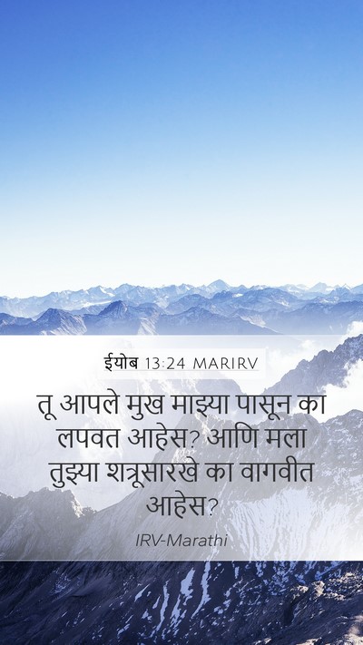 ईयोब 13:24 MARIRV Bible Verse Image