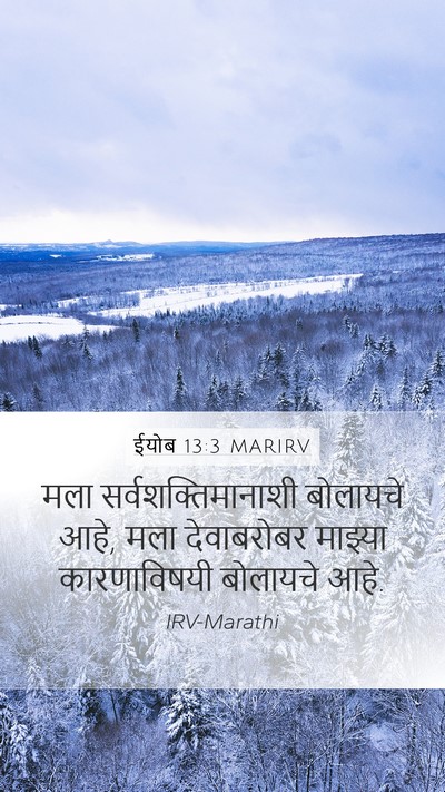 ईयोब 13:3 MARIRV Bible Verse Image
