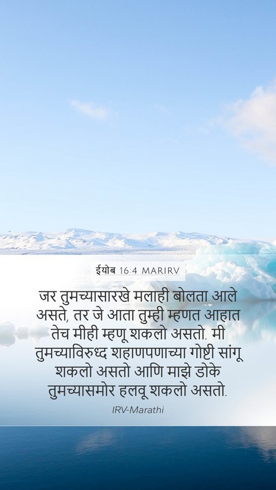 ईयोब 16:4 MARIRV Bible Verse Image