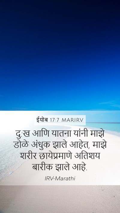 ईयोब 17:7 MARIRV Bible Verse Image