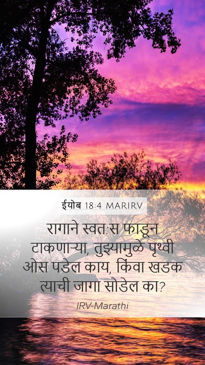 ईयोब 18:4 MARIRV Bible Verse Image