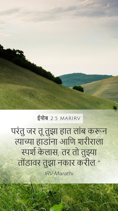 ईयोब 2:5 MARIRV Bible Verse Image