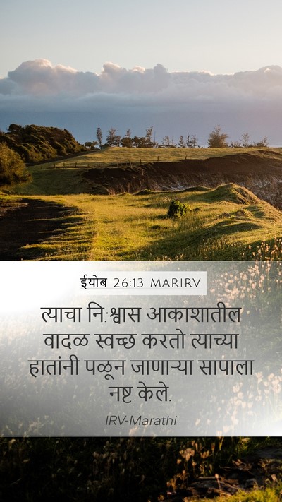ईयोब 26:13 MARIRV Bible Verse Image