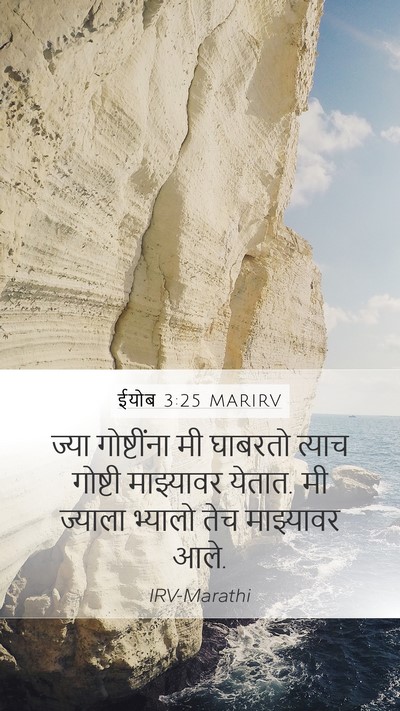 ईयोब 3:25 MARIRV Bible Verse Image