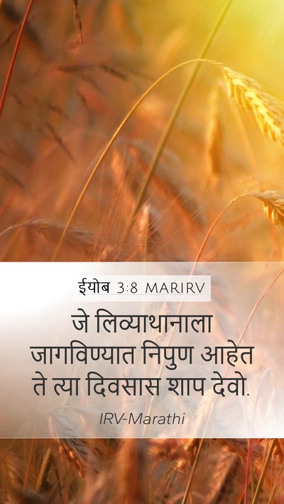 ईयोब 3:8 MARIRV Bible Verse Image
