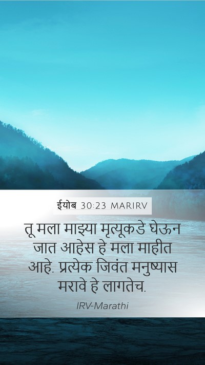 ईयोब 30:23 MARIRV Bible Verse Image