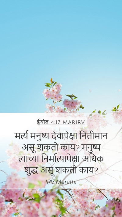 ईयोब 4:17 MARIRV Bible Verse Image