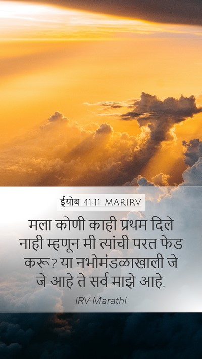 ईयोब 41:11 MARIRV Bible Verse Image