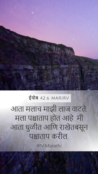 ईयोब 42:6 MARIRV Bible Verse Image