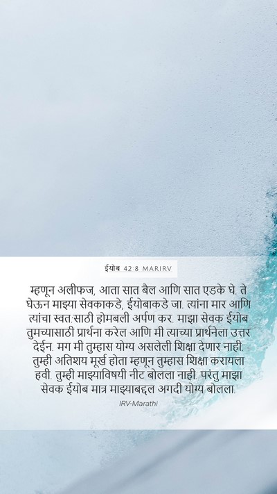 ईयोब 42:8 MARIRV Bible Verse Image