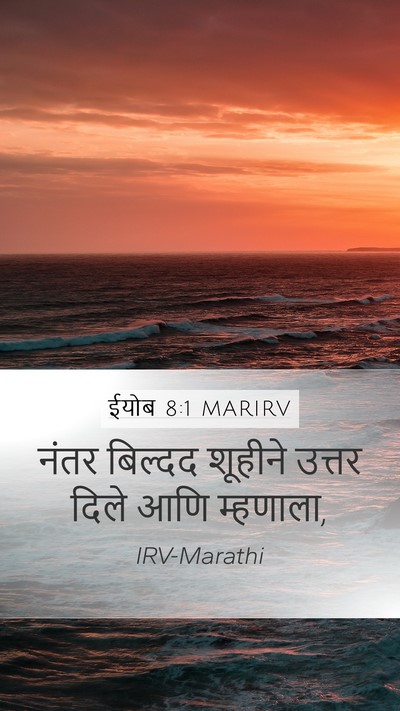 ईयोब 8:1 MARIRV Bible Verse Image