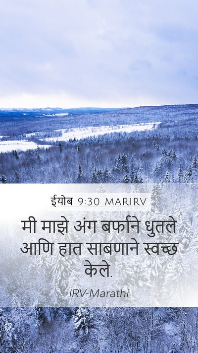ईयोब 9:30 MARIRV Bible Verse Image