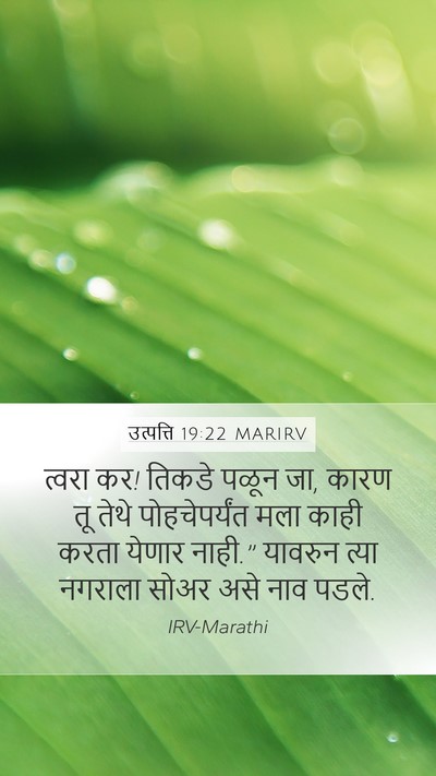 उत्पत्ति 19:22 MARIRV Bible Verse Image
