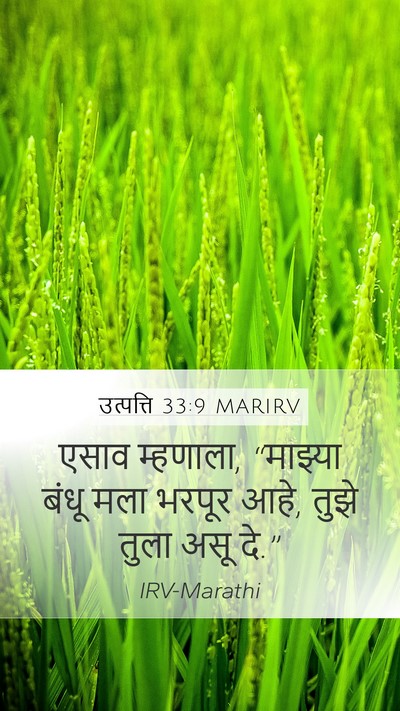 उत्पत्ति 33:9 MARIRV Bible Verse Image