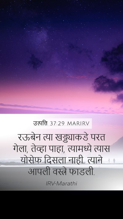उत्पत्ति 37:29 MARIRV Bible Verse Image