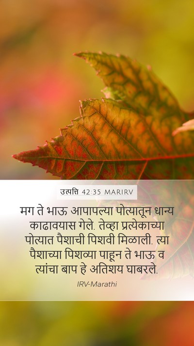 उत्पत्ति 42:35 MARIRV Bible Verse Image
