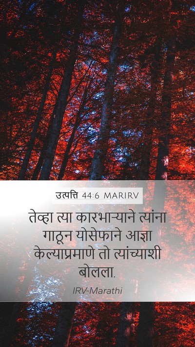 उत्पत्ति 44:6 MARIRV Mobile Phone Wallpaper - तेव्हा त्या - Mobile Bible Verse Wallpaper